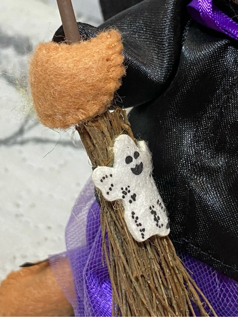 Annalee Witch Mouse Plush in Purple, Black, Tan and Pink 2010